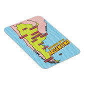 Magnet Flexible Pop Art Illustré Argentine (Côté Droit)