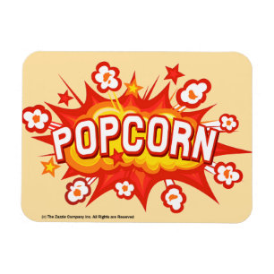 Magnet Flexible POPCORN! Aimant de cinéma 