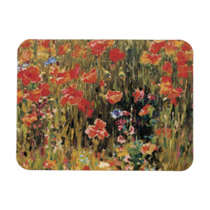 Magnet Flexible Poppies de Robert Vonnoh, Impressionnisme Vintage
