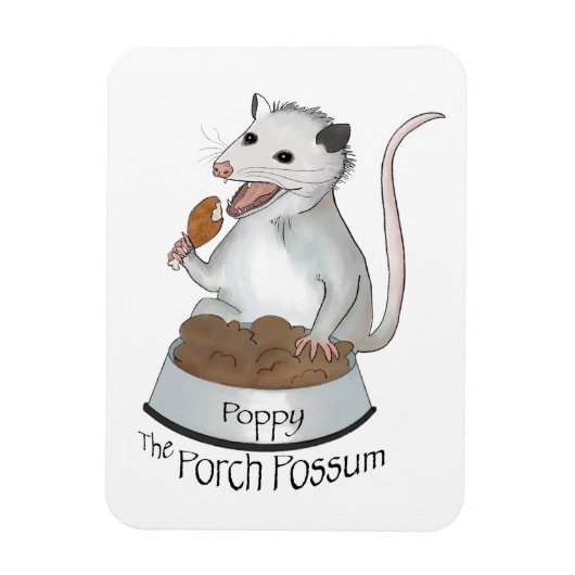 Magnet Flexible Poppy Porch Possum aimant flexible (Vertical)