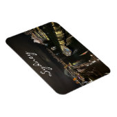 Magnet Flexible Port de Sydney par nuit, Australie, photo (Côté Droit)