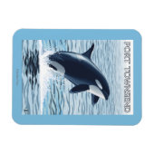 Magnet Flexible Port Townsend, Washington Orca Jumping (Horizontal)