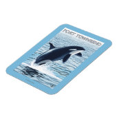 Magnet Flexible Port Townsend, Washington Orca Jumping (Côté Gauche)