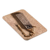 Magnet Flexible Portable cadran solaire, argent et or, 10e siècle  (Côté Droit)