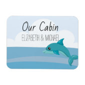 Magnet Flexible Porte de croisière personnalisée Marque de dauphin (Horizontal)