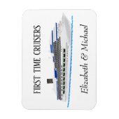 Magnet Flexible Porte de croisière personnalisée Première croisièr (Vertical)