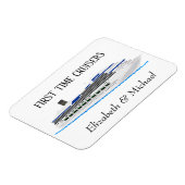 Magnet Flexible Porte de croisière personnalisée Première croisièr (Côté Gauche)
