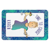 Magnet Flexible Porte de croisière Tropical Beach Drôle Drôle Cari (Horizontal)