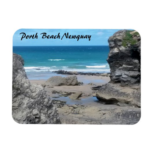 Magnet Flexible Porth Beach Newquay Cornwall Photographie (Horizontal)