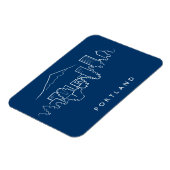 Magnet Flexible Portland Skyline (Côté Gauche)