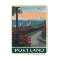 Portland Ville de Rose - Jardin Rose et Skyline