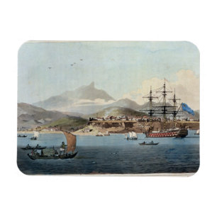 Magnet Flexible Porto Praya en île de St Jago, plaquent 4 pour