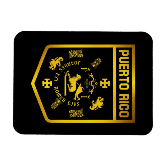Magnet Flexible Porto Rico Emblem (Horizontal)
