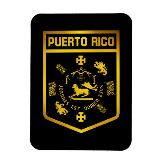 Magnet Flexible Porto Rico Emblem (Vertical)