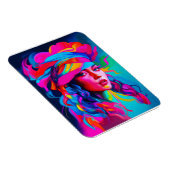 Magnet Flexible Portrait Abstrait vibrant (Côté Droit)