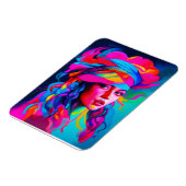 Magnet Flexible Portrait Abstrait vibrant (Côté Gauche)