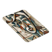 Magnet Flexible Portrait Cubiste moderne Art Abstrait (Côté Droit)