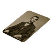 Magnet Flexible Portrait d'Abraham Lincoln (1809-65) (photo b/w) (Côté Gauche)