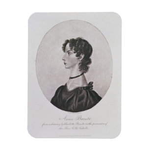 Magnet Flexible Portrait d'Anne Bronte (1820-49) d'un dessin i