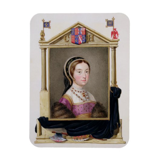 Magnet Flexible Portrait de Catherine Howard (c.1520-d.1542) 5e Q (Vertical)