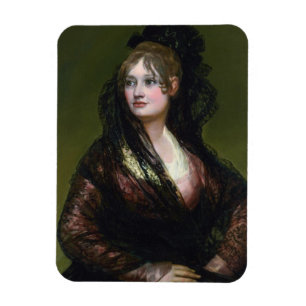 Magnet Flexible Portrait de dame Isabel de Cabos Porsel De Goya