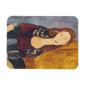 Magnet Flexible Portrait de Jeanne Hebuterne par Amedeo Modigliani (Horizontal)
