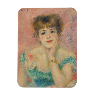 Magnet Flexible Portrait de l'actrice Jeanne Samary, Auguste Renoi