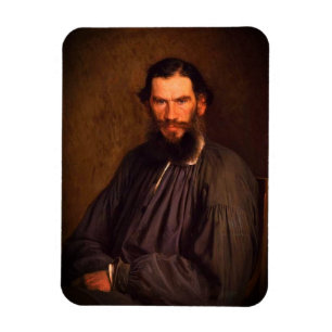 Magnet Flexible Portrait de Leo Tolstoï (par Ivan Kramskoi, 1873)