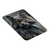 Magnet Flexible Portrait de majestueux chat à longs poils (Côté Droit)