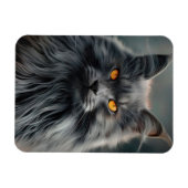 Magnet Flexible Portrait de majestueux chat à longs poils (Horizontal)