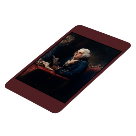 Magnet Flexible Portrait de pouce, Benjamin Franklin Père fondateu (Côté Gauche)