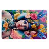 Magnet Flexible Portrait de princesse florale (Horizontal)