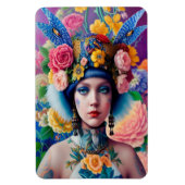 Magnet Flexible Portrait de princesse florale (Vertical)
