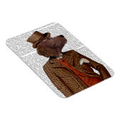 Magnet Flexible Portrait de Rider Red Setter (Côté Droit)