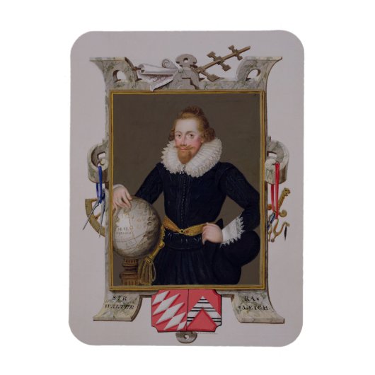 Magnet Flexible Portrait de sir Walter Raleigh (c.1552-1618) de (Vertical)