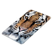 Magnet Flexible Portrait de Tigre dans le Style de la Presse Graph (Côté Gauche)