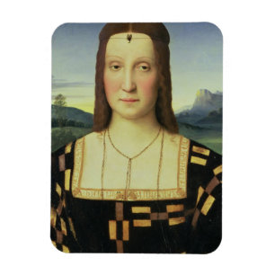 Magnet Flexible Portrait d'Elizabeth Gonzaga, c.1504 (huile sur le