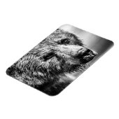 Magnet Flexible Portrait d'ours grizzli (Côté Gauche)