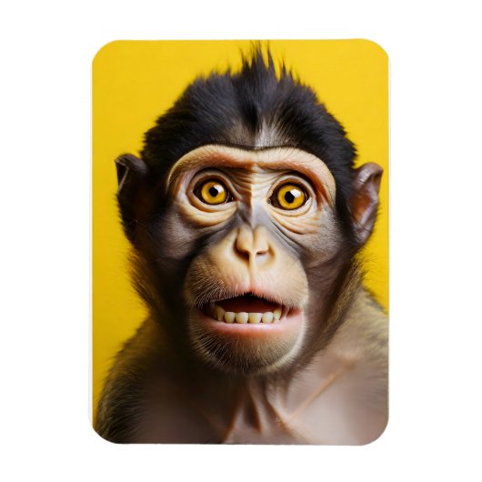 Magnet Flexible Portrait drôle de singe (Vertical)