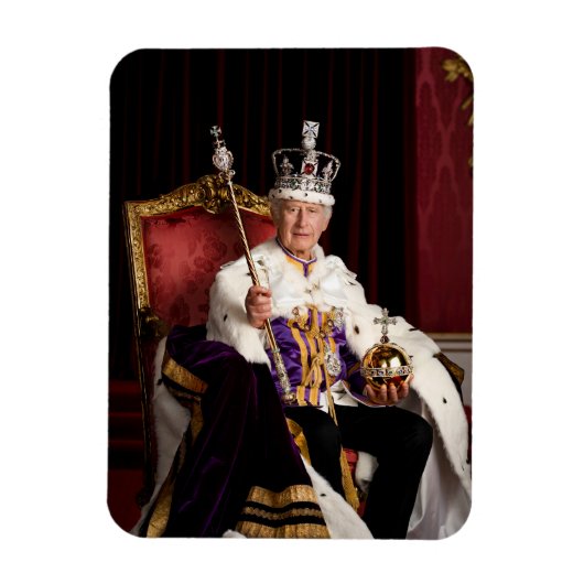 Magnet Flexible Portrait du King Charles III Buckingham Palace (Vertical)