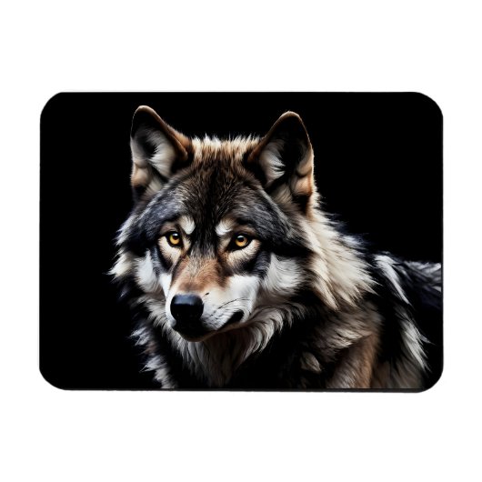 Magnet Flexible Portrait du loup (Horizontal)
