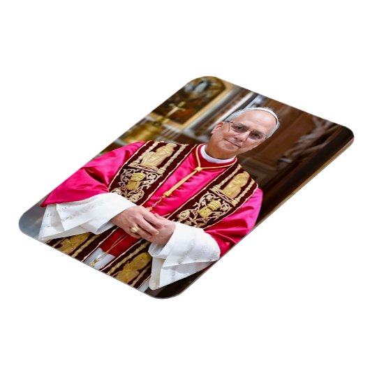 Magnet Flexible Portrait du Pape Léon XIV (Côté Gauche)