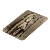 Magnet Flexible Portrait d'un Amérindien de 'Buffalo Bill's (Côté Gauche)