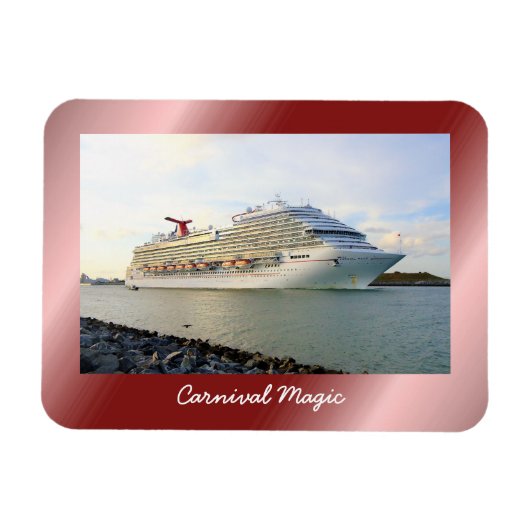 Magnet Flexible Portrait d'un navire de croisière en transit (Horizontal)