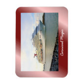 Magnet Flexible Portrait d'un navire de croisière en transit (Vertical)