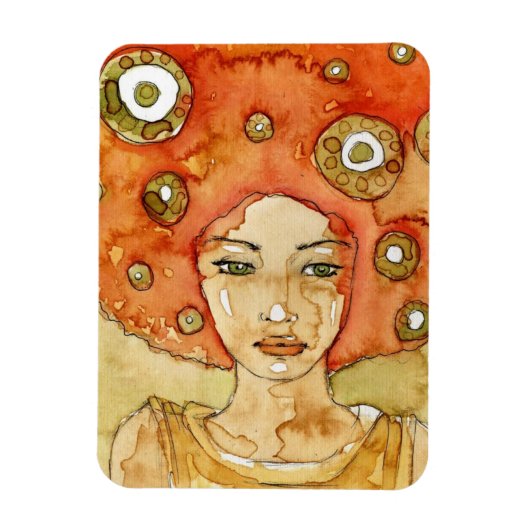 Magnet Flexible Portrait d'une belle fille (Vertical)