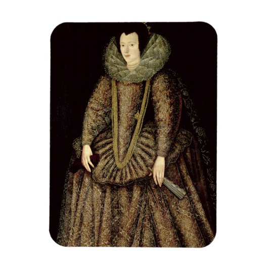 Magnet Flexible Portrait d'une dame en robe élisabéthaine (Vertical)