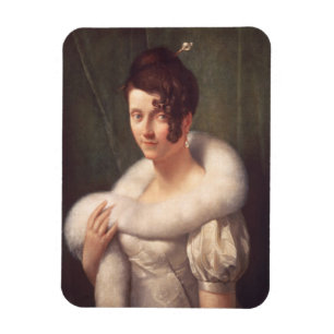 Magnet Flexible Portrait d'une femme avec une goupille de cheveux