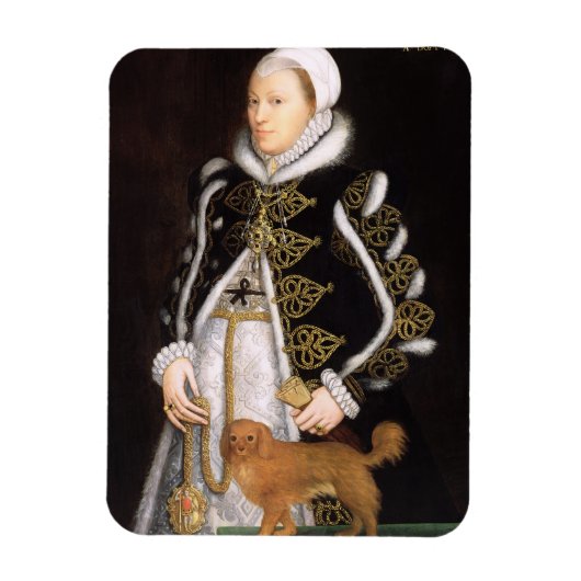 Magnet Flexible Portrait d'une femme, probablement Catherine Carey (Vertical)
