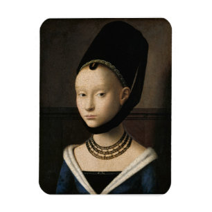 Magnet Flexible Portrait d'une jeune femme (par Petrus Christus)